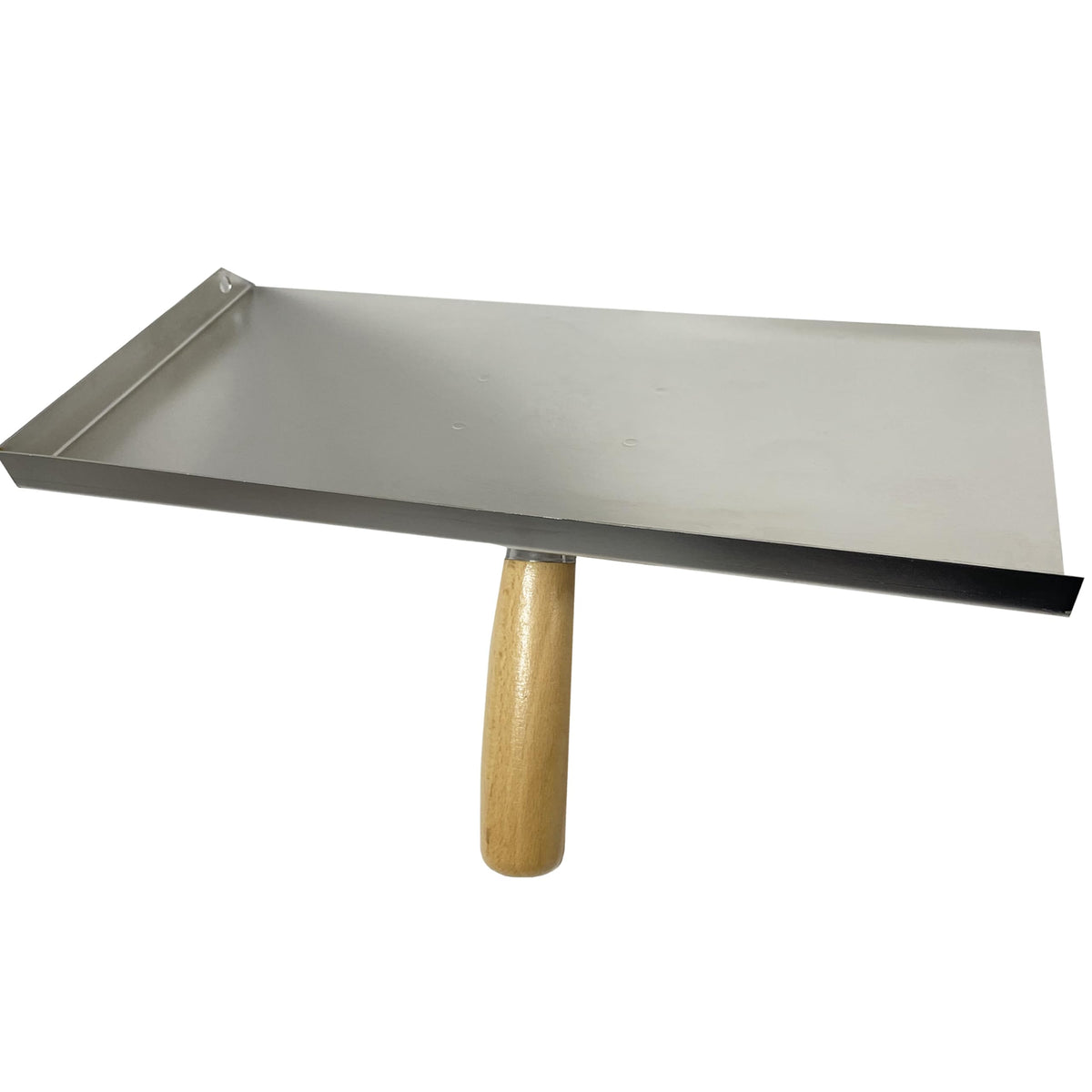 Stainless steel Pointing Brickwork Hawk,Mortar rack with wooden handle - 150x300 mm - for grouting, bricklaying, and jointing - includes mortar axe, shovel, grouting board, DIY.