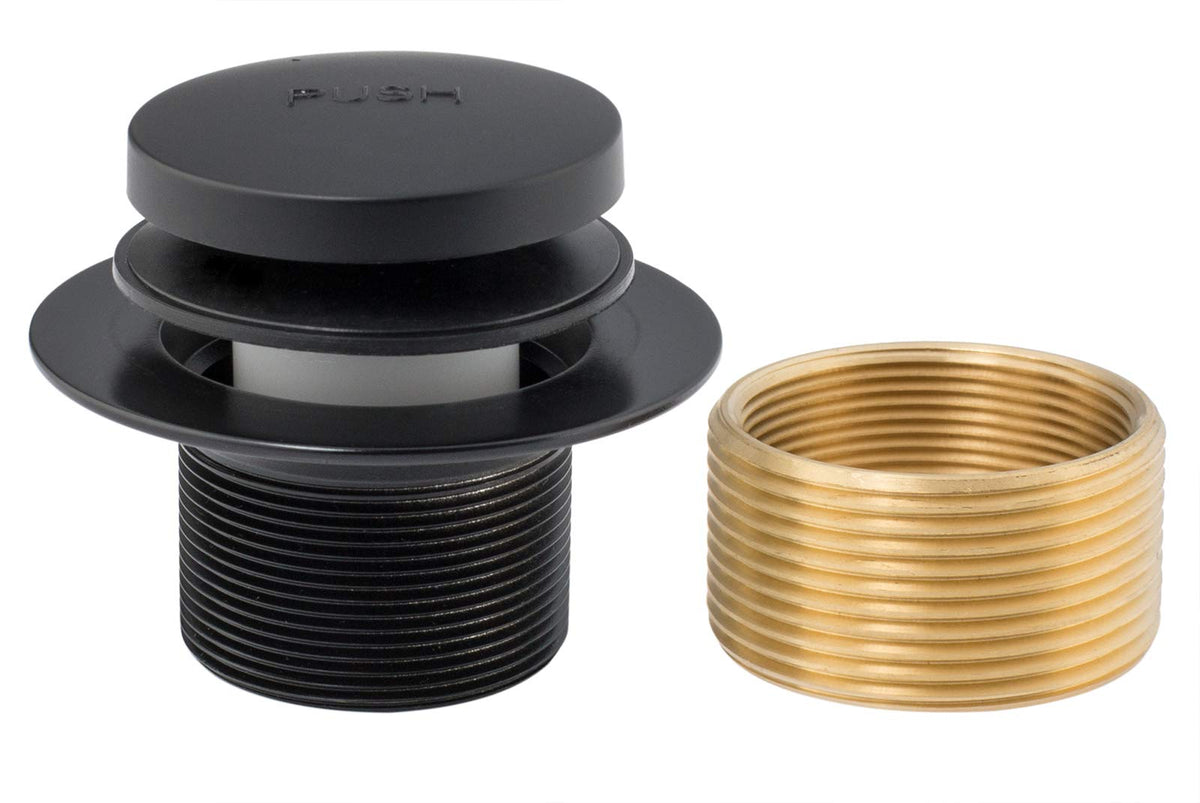 Artiwell Tip-Toe Bathtub Drains Trim Set with Two-Hole Overflow Faceplate, Replacement Bath Drain Trim Kit with 2-Hole Overflow Faceplate and Universal Fine/Coarse Thread