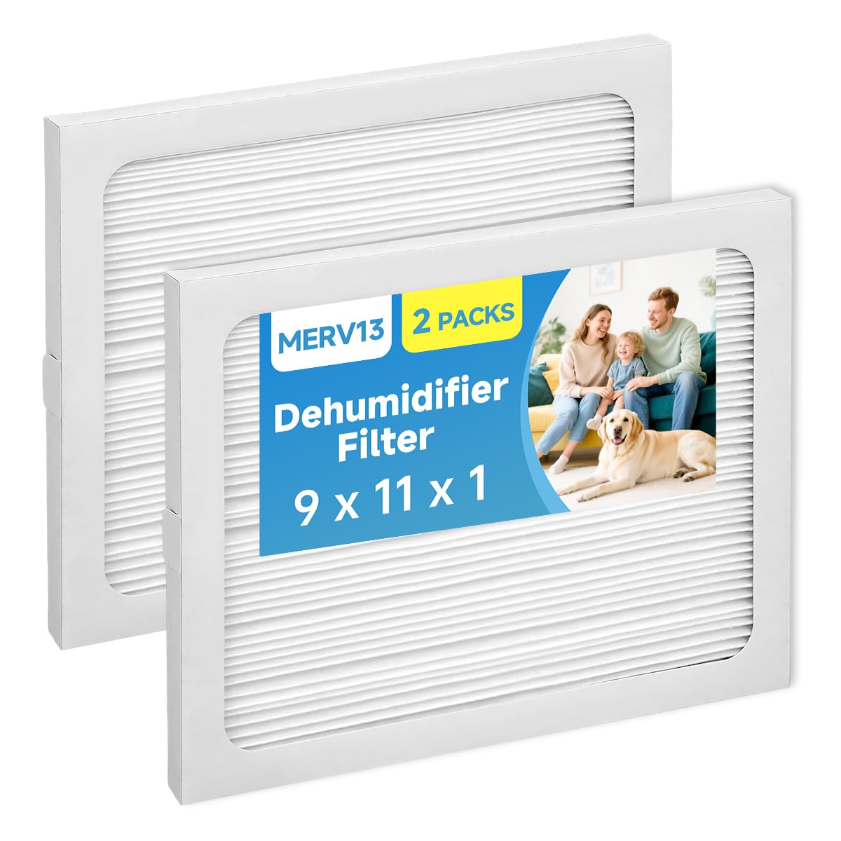 9 x 11 x 1 UA 65H Compact 2 Compact70 Replacement Dehumidifier Filter MERV 13 Compatible with Santa Fe Element dehumidifier Models 2 Packs