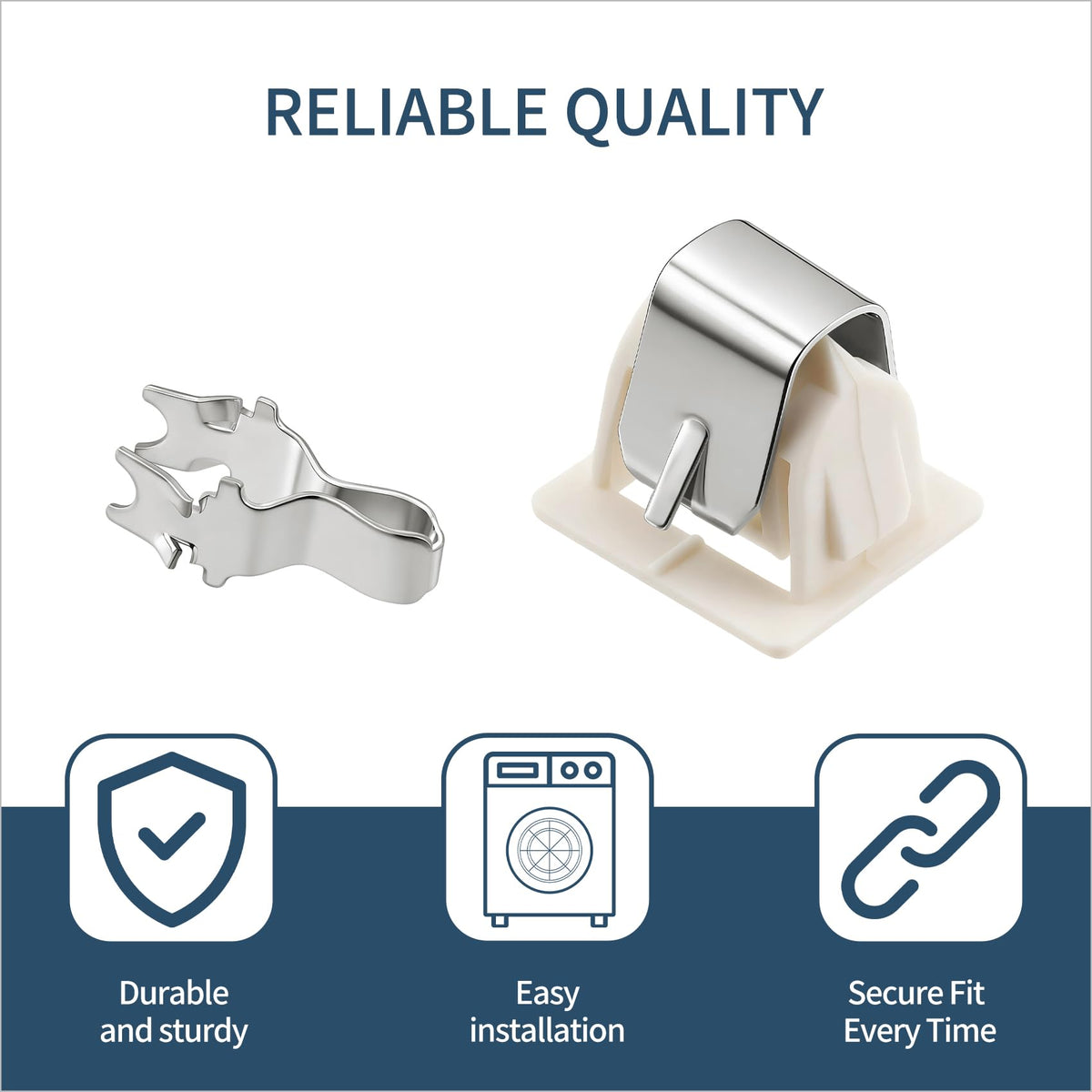 Hufopik 2 Pairs 279570 Dryer Door Latch Strike Kit Replacement Part - Exact suitable for Whirlpool Kenmore Roper KitchenAid Dryers - Replaces PS334230 AP3094183 279570VP 14205029 236877 420198