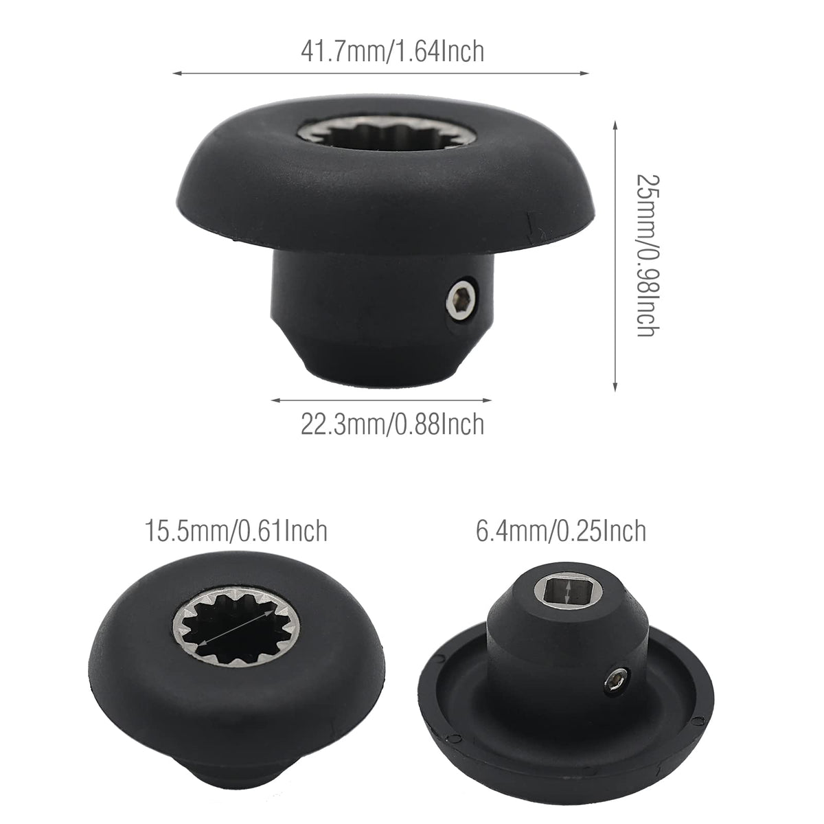 2 Pack Drive Socket 891 802, Replacement Parts Compatible with Vitamix Blender Blade Models 1002, 1230, 5006, 5012, 5039, 5057, 5062 and Blender Models VM0101, VM0115, VM0116E