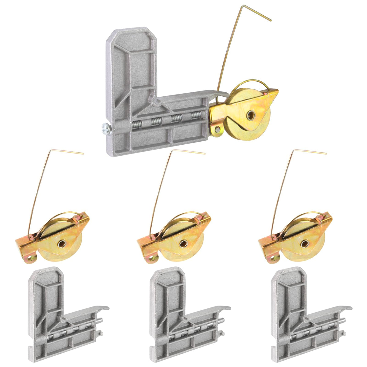 Sliding Screen Door Rollers 4 Sets 1-1/4" Steel Bearing Corner Insert