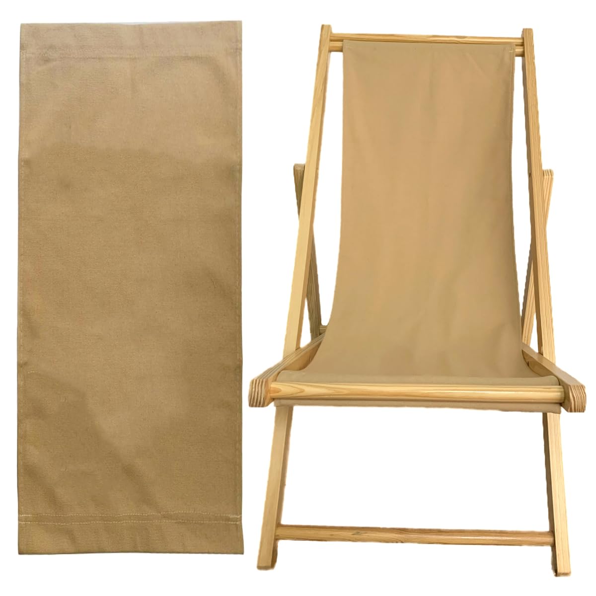 TBACW Patio Lounge Chair Replacement Canvas - Only Canvas