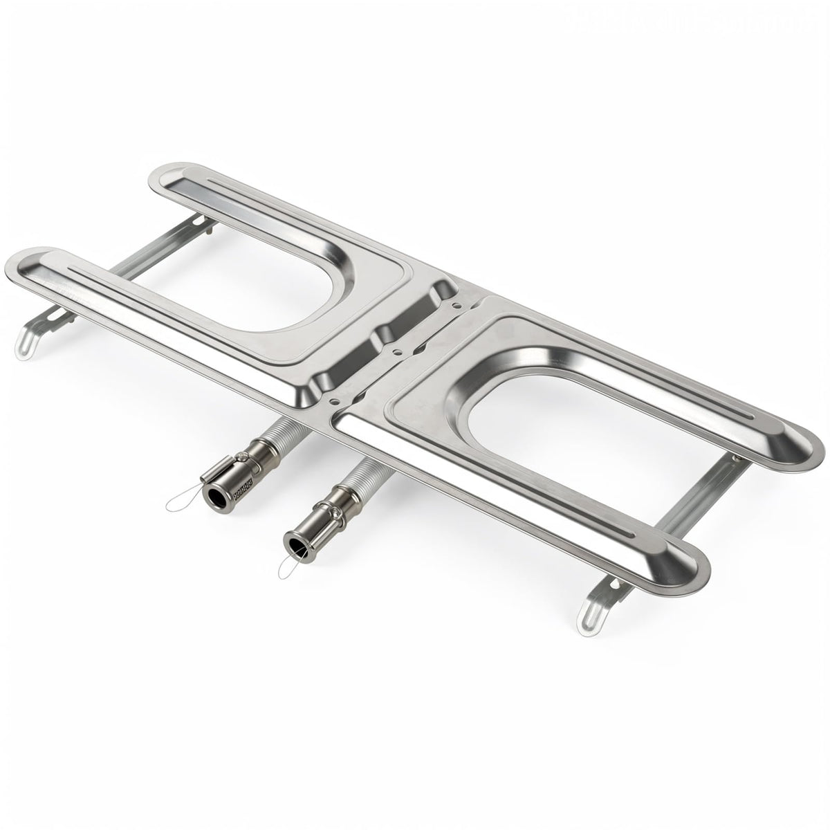 Universal Fit Grill H Burner, 19.5 Inch H Style Gas Grill Replacement Burner, Stainless Steel H Burner Compatible with Char Broil, Thermos, Arkla, Sunbeam, Charmglow, Kenmore, Fiesta, Brinkmann