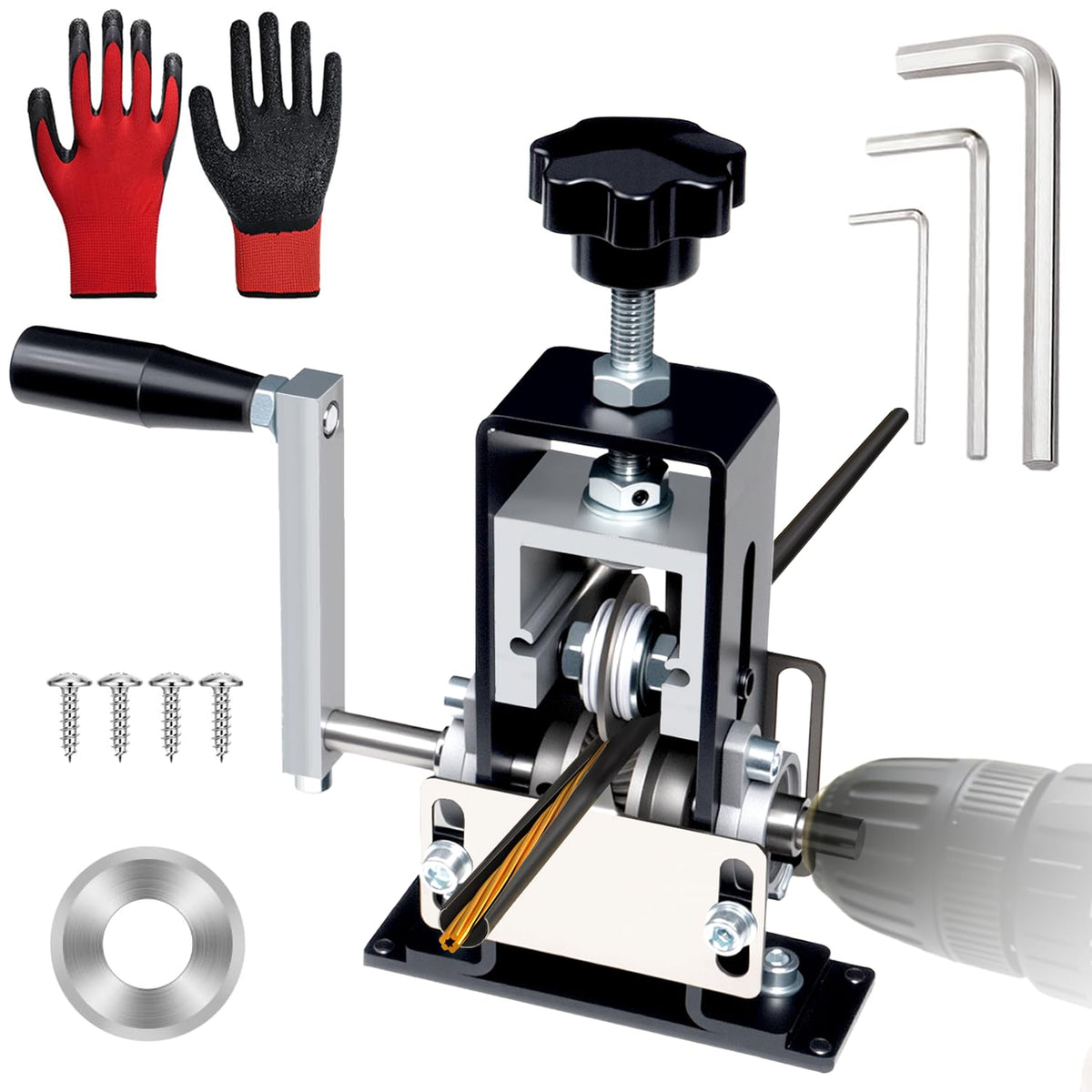 TORRIDE Manual Wire Stripping Machine, Gauge Wire 0.06-1"