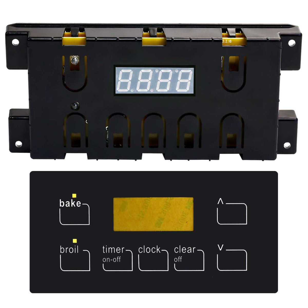 Oven Range Stove Clock Control Board - Directly Replaces Sears 5304518660 for FRIGIDAIRE 316455400 Range Oven
