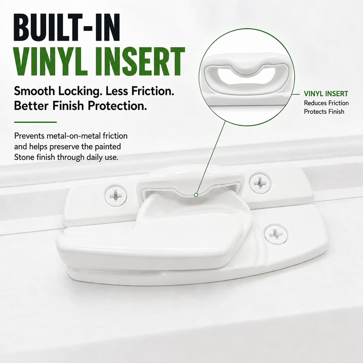 Metal Window Lock Replacement for Andersen, Upgraded Sash Lock and Keeper