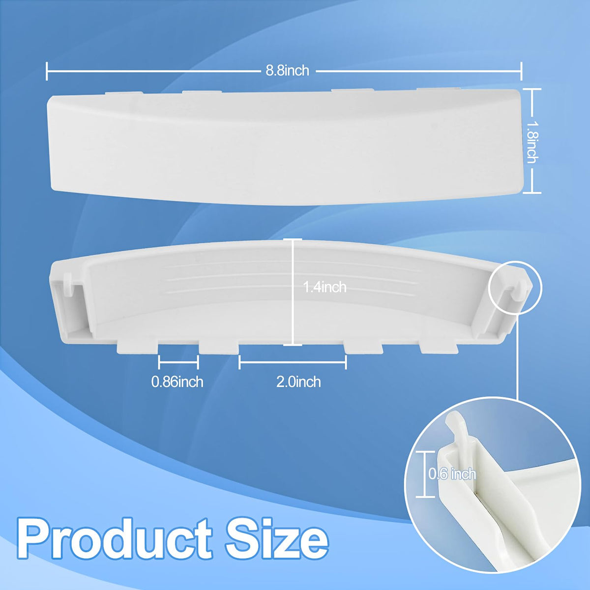 Replacement GE GUD27ESSMWW Dryer Handle for GE Clothes Laundry Dryer Parts WE01X30378 WE01X25878 PS1177202 WE1M1068 GUD27ESSM1WW Washer and Dryer Stackable Handle