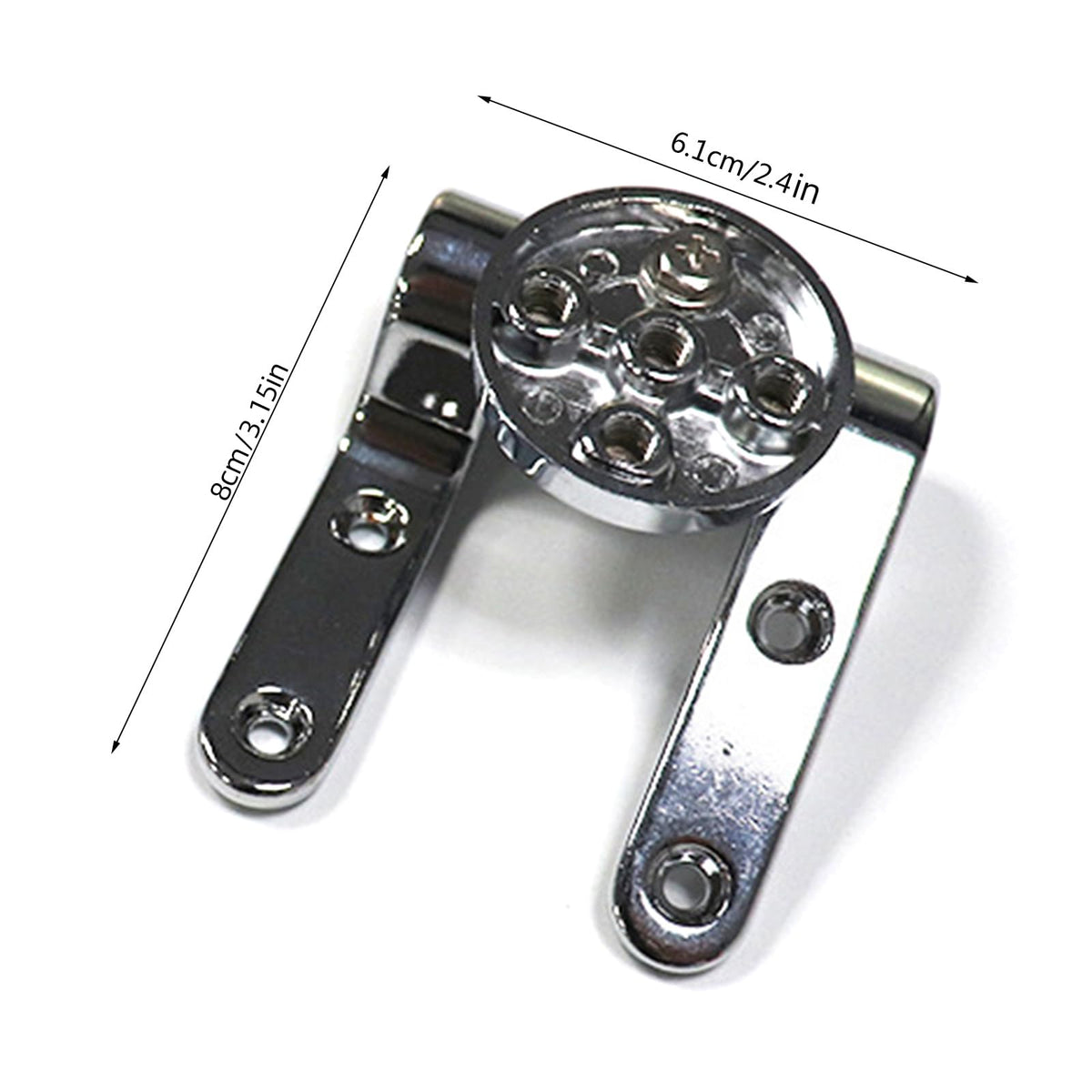 Haoyull Toilet Seat Hinges Replacement Part Toilet Lid Hinges with Soft-Close Mechanism Hinge for Toilet Seat Simple Install