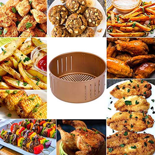 Air Fryer Replacement Basket 3.7QT For Power,Air fryer Accessories for Gowise USA, Non-Stick Fry Basket