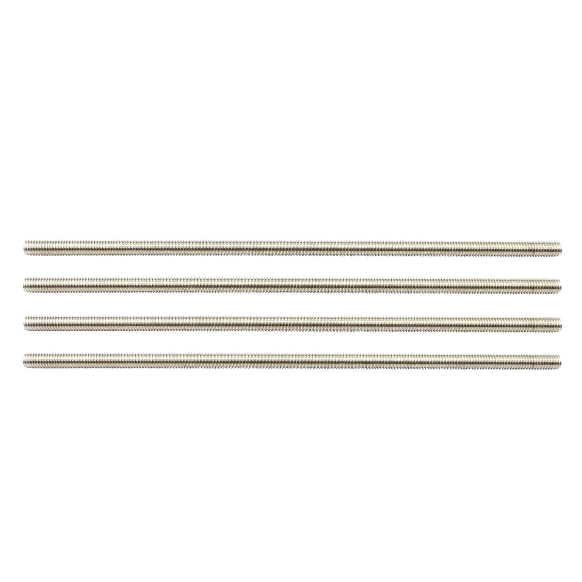 Zadery 304 Stainless Steel 1/4"-20 Fully Threaded Rod, 4 Pieces 47" Length Long Threaded Rods