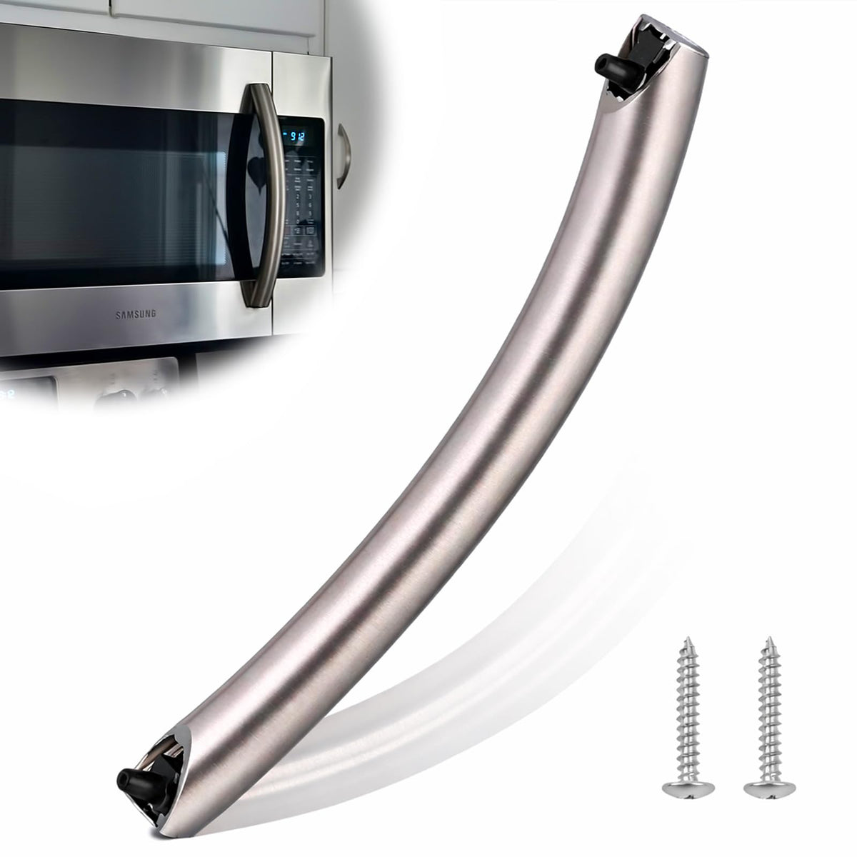 Upgrade ME16A4021AS Microwave Door Handle, DE94-04