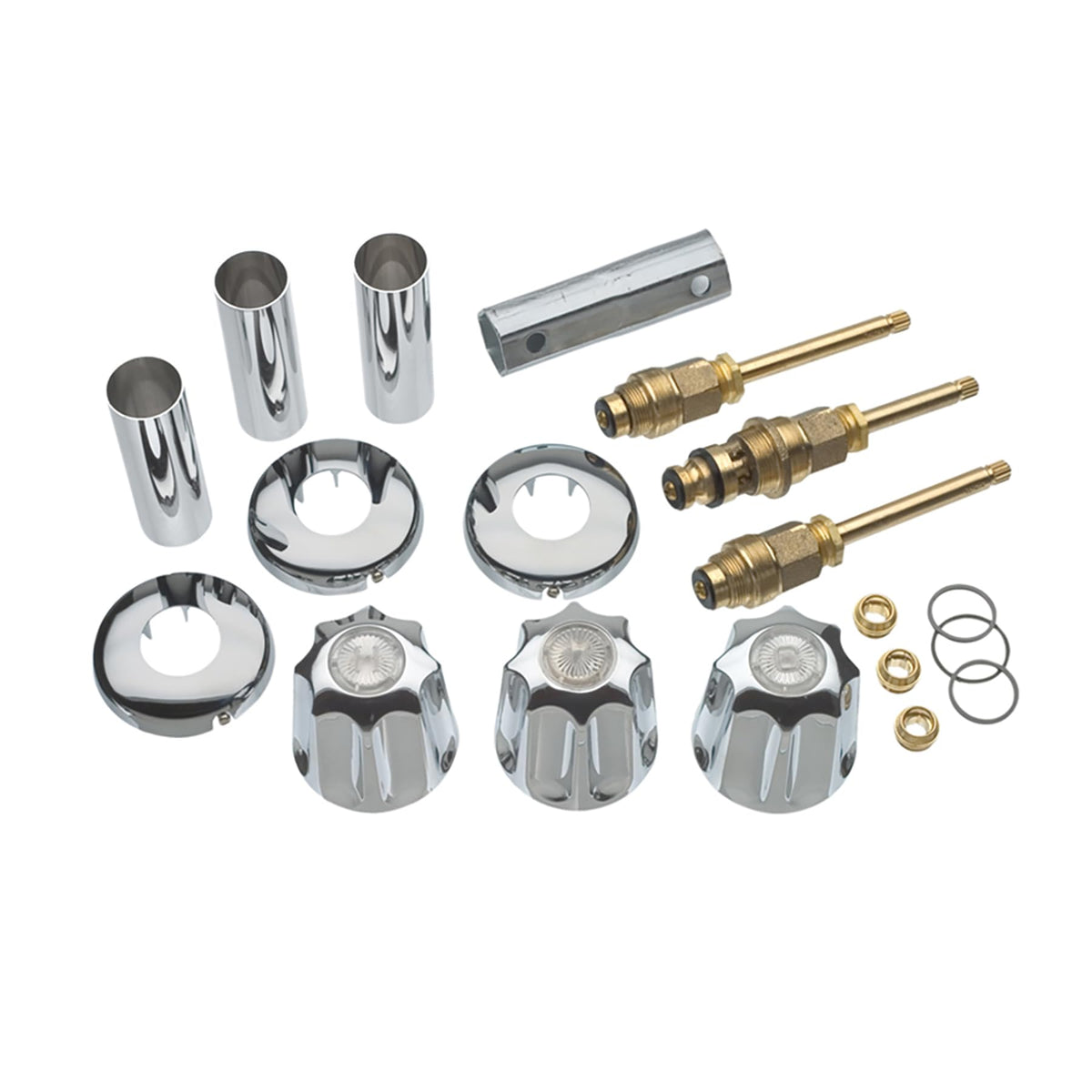 Danco 3-Handle Trim Kit for Gerber, Knob Handle, Chrome (39617)