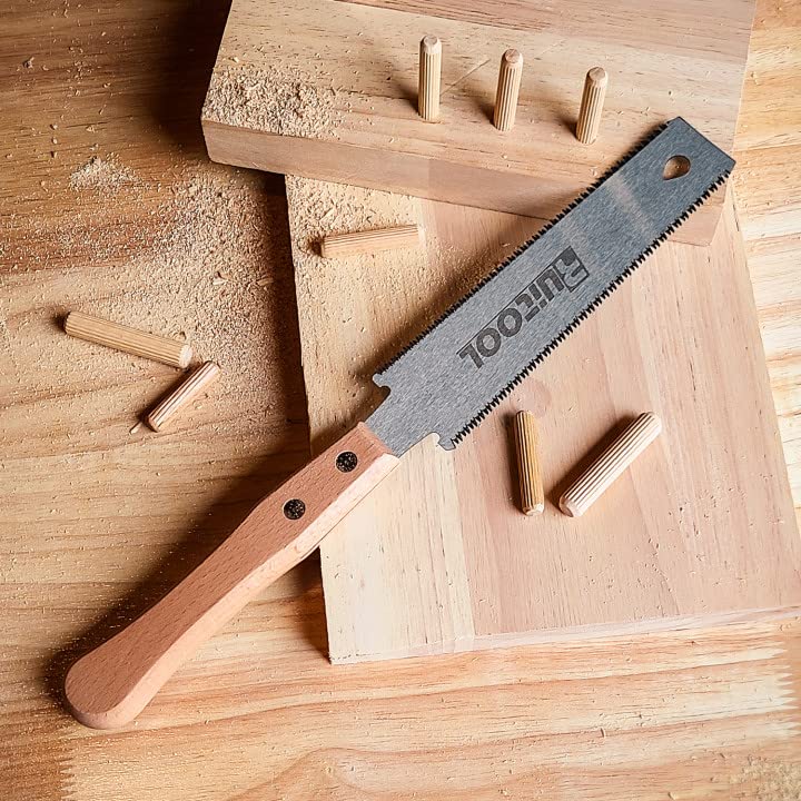 RUITOOL Japanese Hand Saw 6 Inch Double Edge Ryoba Pull Saw for Flush Cuts