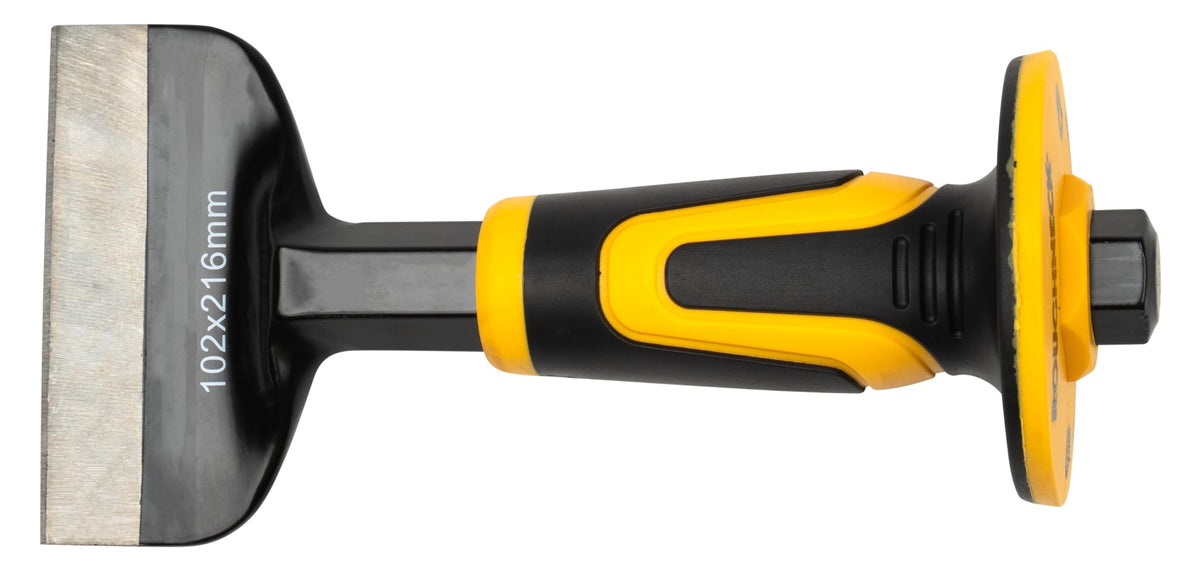 Roughneck ROU31993 Bolster & Chisel Set - 3 Piece Including: Brick Bolster 102x216mm (4x8½in) Electrician’s Bolster76x279mm (3x11in) & x1 Cold Chisel 25x305mm (1x12in)