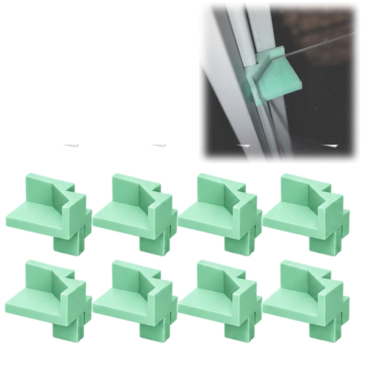 Shelf Support Bracket Compatible with IKEA RUDSTA Cabinet, 8-Pack Black