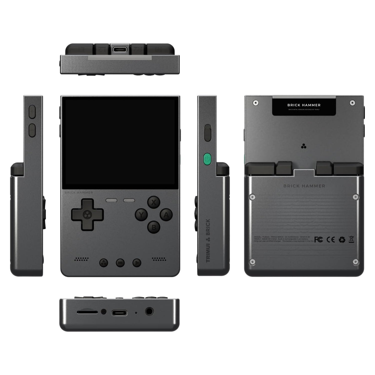 TRIMUI Brick Hammer Handheld Game Console, Grey 64G