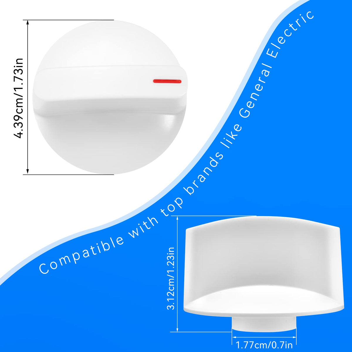 WH1X2721 Dryer Knob Replacement for Hotpoint & GE Dryer Machine Parts