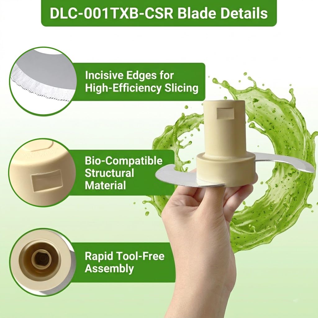 Replace for Cuisinart DLC-001TXA DLC-7 CSR Steel Blade food processor parts