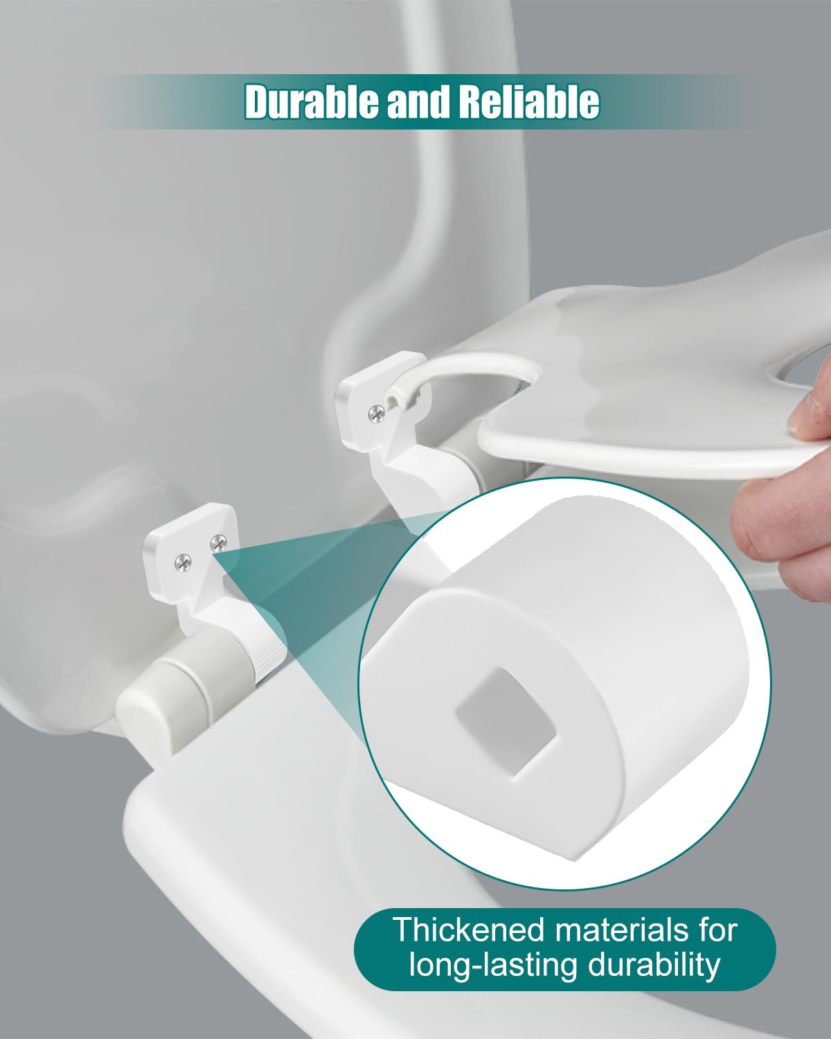 Toilet Seat Hinge Bracket Fits for Bemis NextStep2, Hinge Replacement