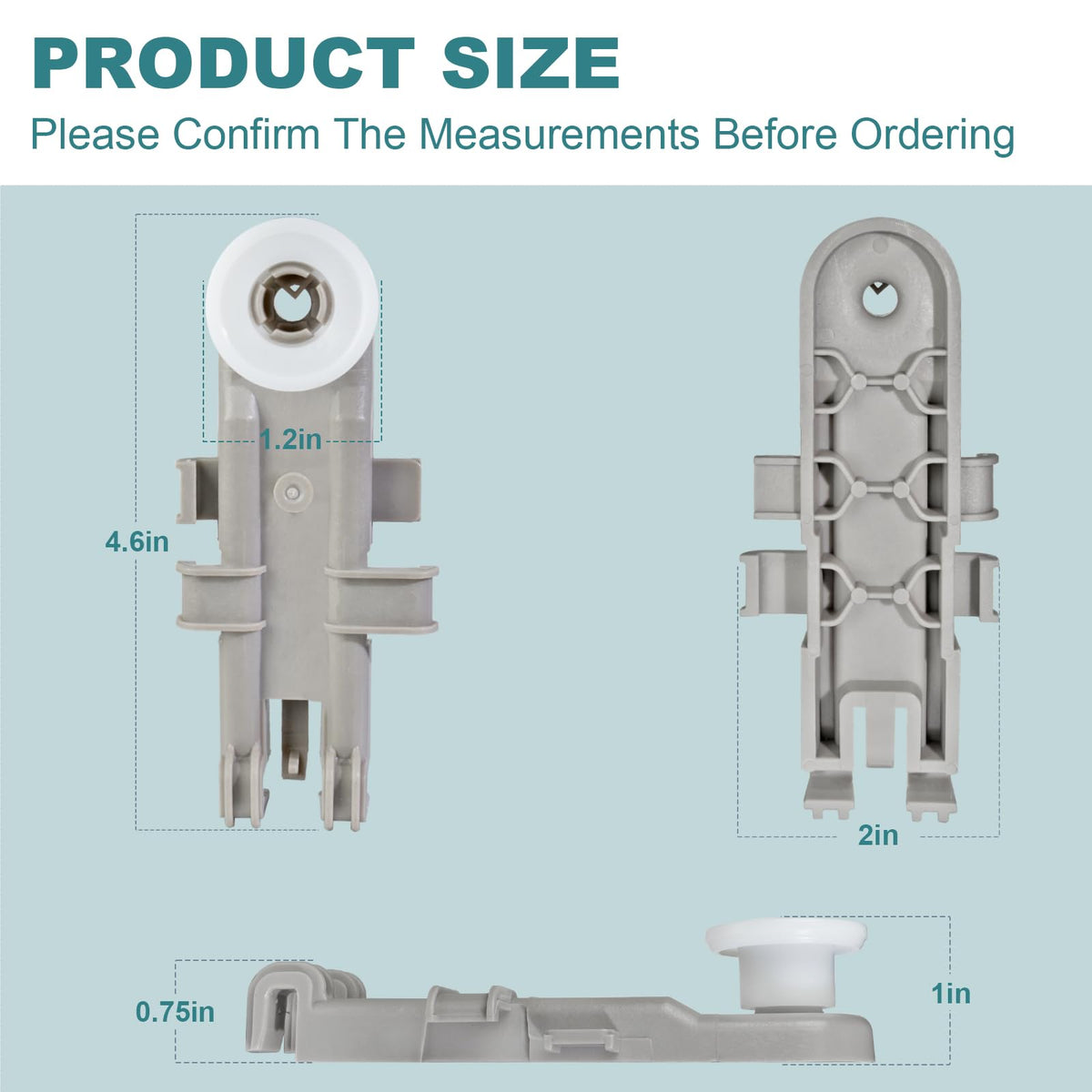 8268743 Dishwasher Upper Rack Wheel Replacement, F