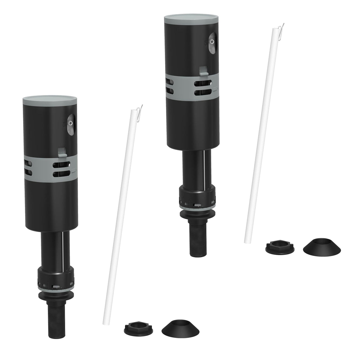 Toilet Fill Valve Replacement, Adjustable 8.7" to 12.2" Toilet Tank Fill Valve, Easy Install, Fix Running Toilet, Quiet Refill, Fits Most Standard Toilets (1 Pack (Single Replacement))