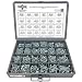 Unslotted Hex Washer Head Sheet Metal Self Drilling Tek Screw Assortment Kit - 1466 Pieces!