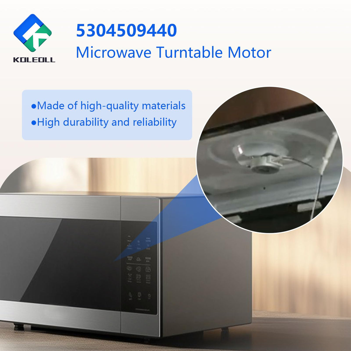 OEM 5304509440 Microwave Turntable Motor Compatible with Frigidaire 4583637 AP6230595 PS12071283 EAP12071283 Microwave Replacement Part