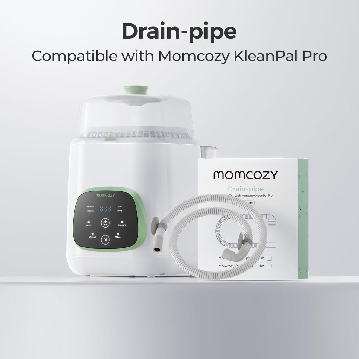 Momcozy Soft & Safe Drain Hose for KleanPal Pro Baby Bottle Washer – Flexible, Durable Replacement Accessory for Easy Water Drainage (1M)