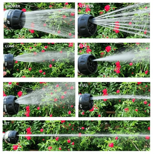 MKFtify Heavy Duty Metal Garden Hose Nozzle, Leak Proof Water Hose Sprayer
