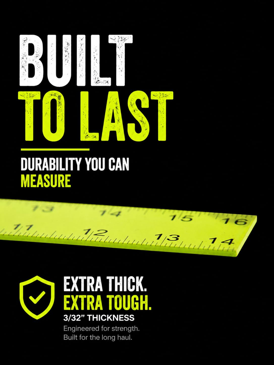 24x16Carpenter Square – High Visibility Framing Square, Durable 3/32” Steel, Easy-to-Read Markings – Twelve Twelve Tools.