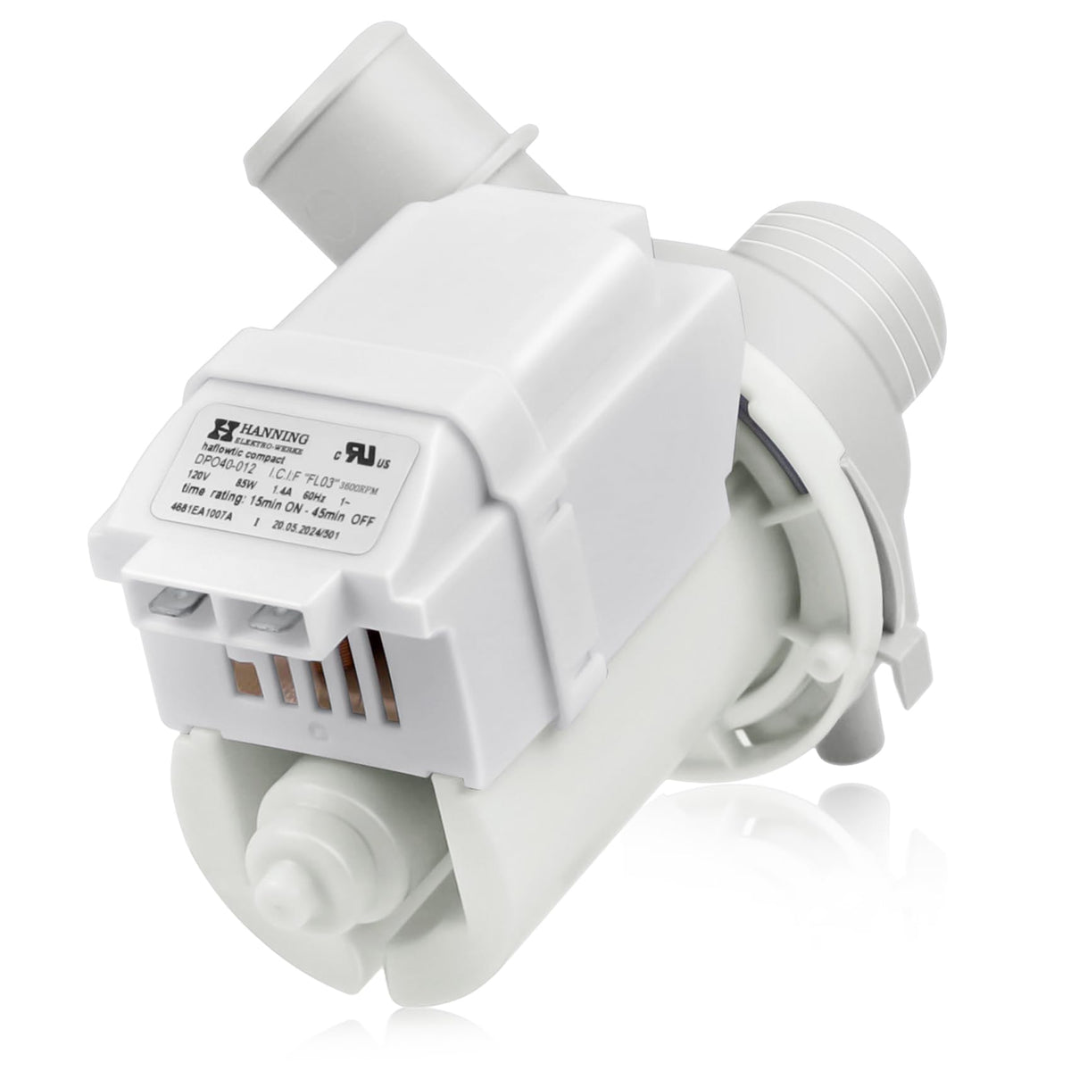 4681EA1007A DP040-012 Washer Drain Pump Assembly(OEM) Compatible with LG WT1501CW WT1201CV WT1201CW WT4870CW, Kenmore 796.31513210 and More, Replacement Parts 2649379 AP5672914 EAP7785119 PS7785119