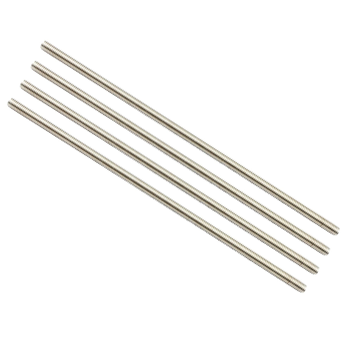 Zadery 304 Stainless Steel 1/4"-20 Fully Threaded Rod, 4 Pieces 47" Length Long Threaded Rods