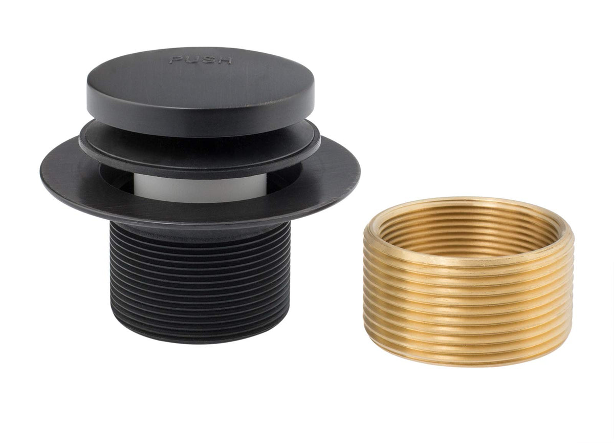 Artiwell Tip-Toe Bathtub Drains Trim Set with Two-Hole Overflow Faceplate, Replacement Bath Drain Trim Kit with 2-Hole Overflow Faceplate and Universal Fine/Coarse Thread