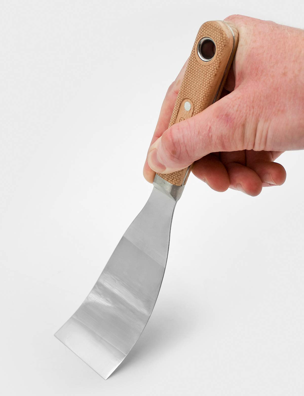 ROLLINGDOG 4PC(1",2",3",4") Putty Knife Scraper Set with Full Tang Ultra Flexible High Tensile Stainless Steel Blade,Perfect for Scraping, Cleaning, Spreading on Drywall Repairs