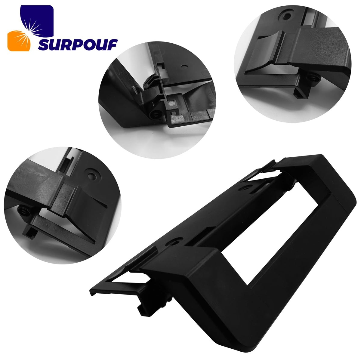 SURPOUF 3316882900 RV Refrigerator Door Handle Replacement Fits for Dometic DM2672 DM2682 DM2872 DM2882 Heavy Duty Black Plastic Handle for RV Camper Refrigerator (2-Pack)