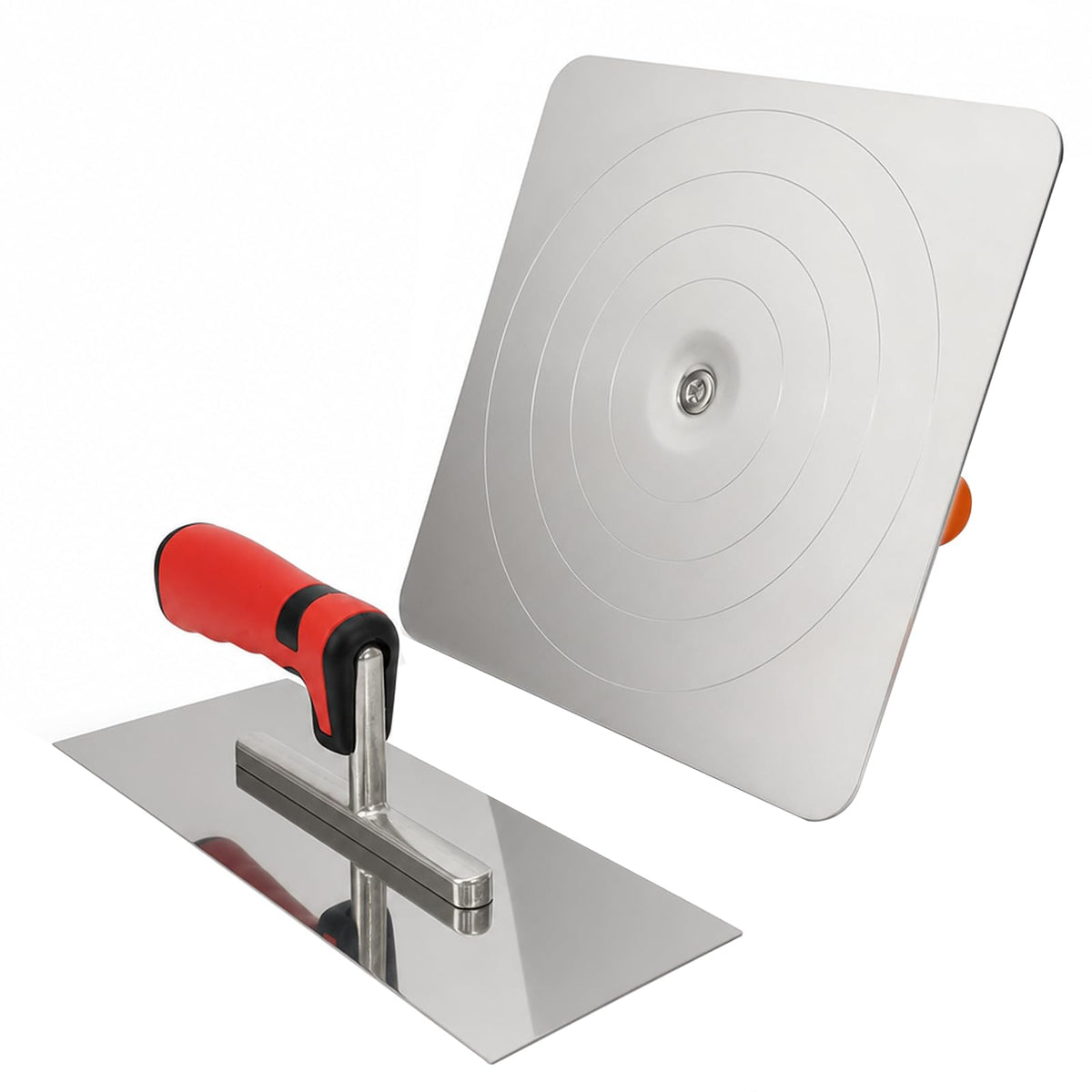 Aluminum Plaster Hawk Mortar Board Holder & Stainless Trowel Set(MB-01)