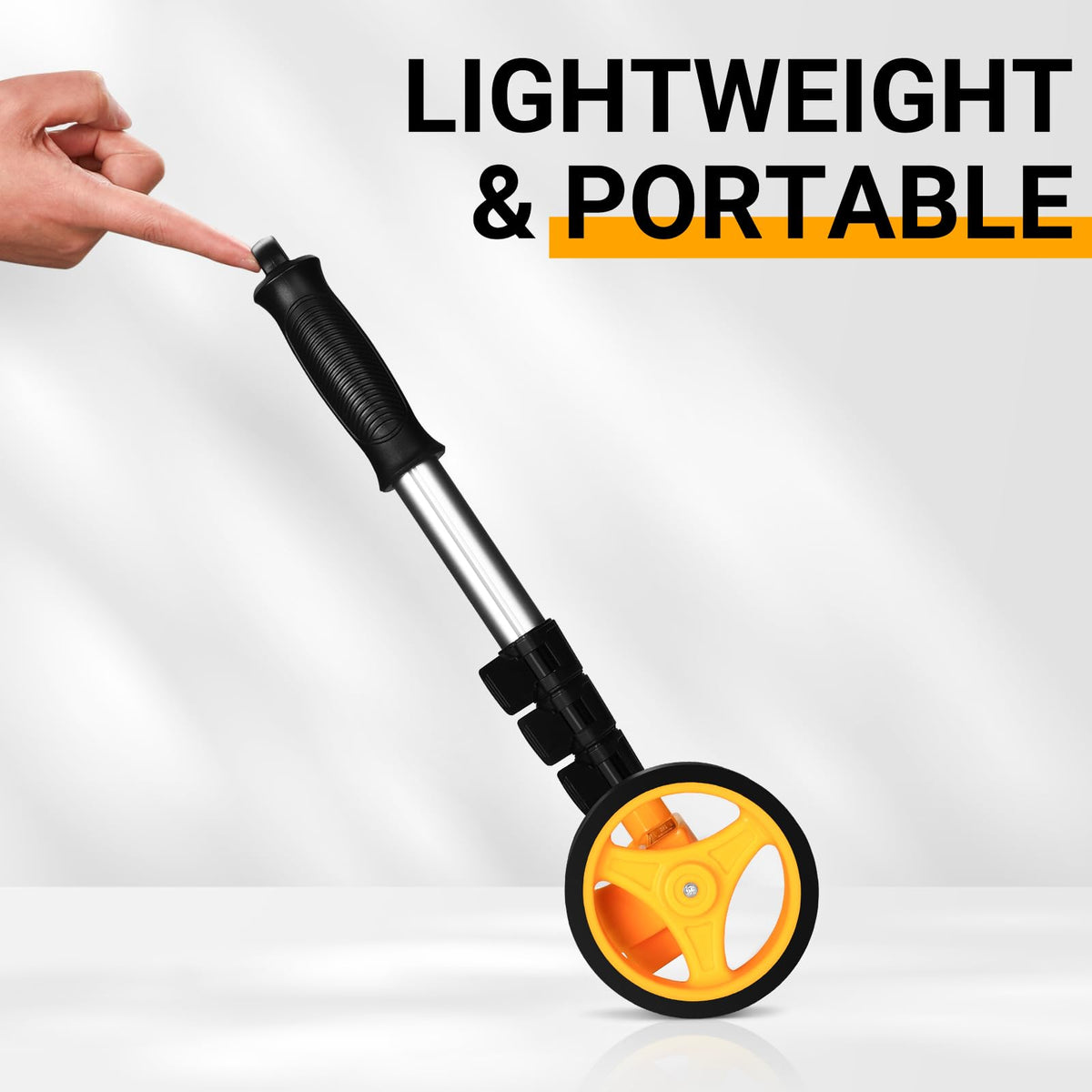 DEKOPRO Measuring Wheel, Measures Up To 99,999 Ft Compact Wheel With Carrying Bag,4-Inch