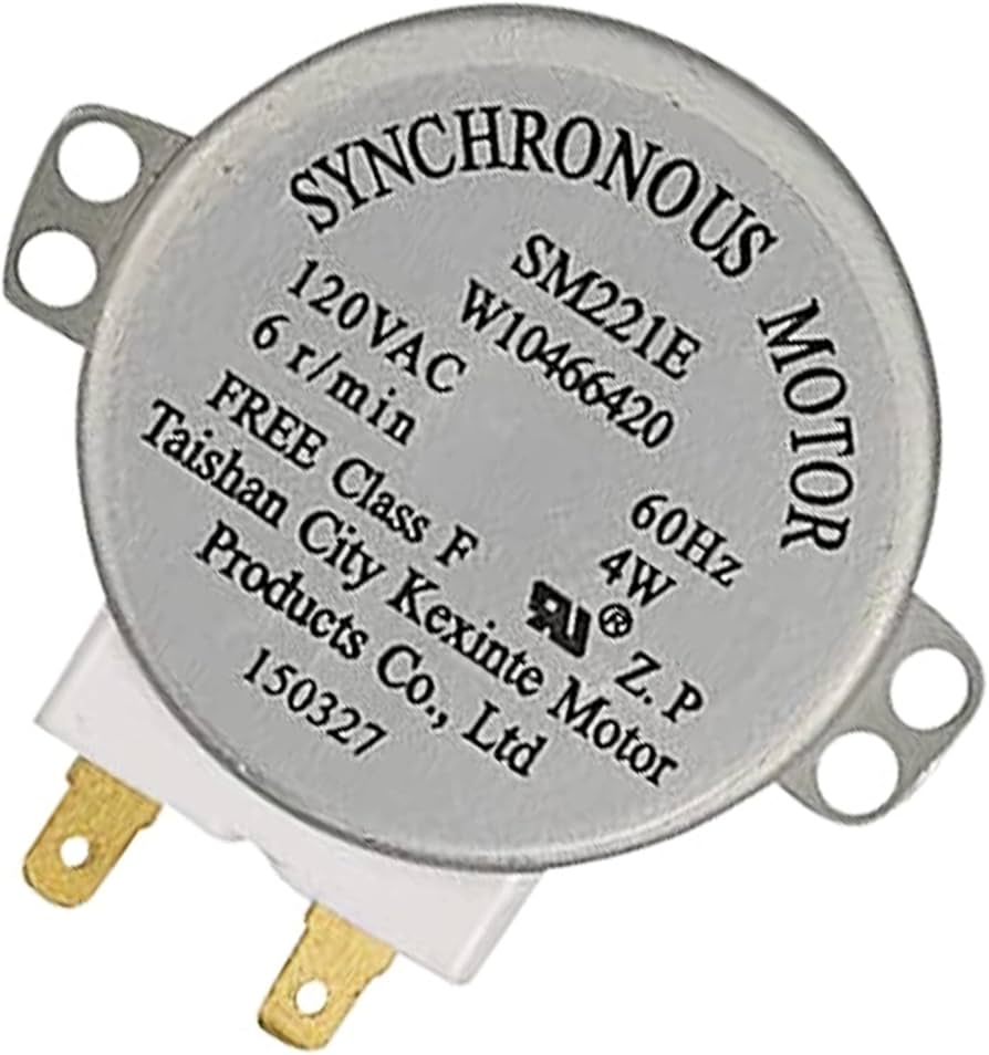 Whirlpool Microwave Turntable Motor (replaces W10210848, W10466420) WPW10466420