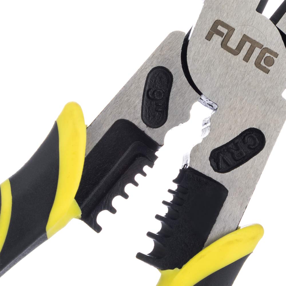 4-in-1 Pro Lineman Plier Tools -9” Combination Pliers with Wire Stripper+Crimper+Cutter+ Winding Function,Industrial Grade Linesman Plirs-Chrome Vanadium Steel Forged