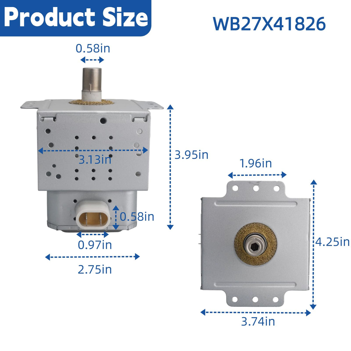 WB27X41826 Microwave Magnetron for GE Replacement Part WB27X11102 AP4502427