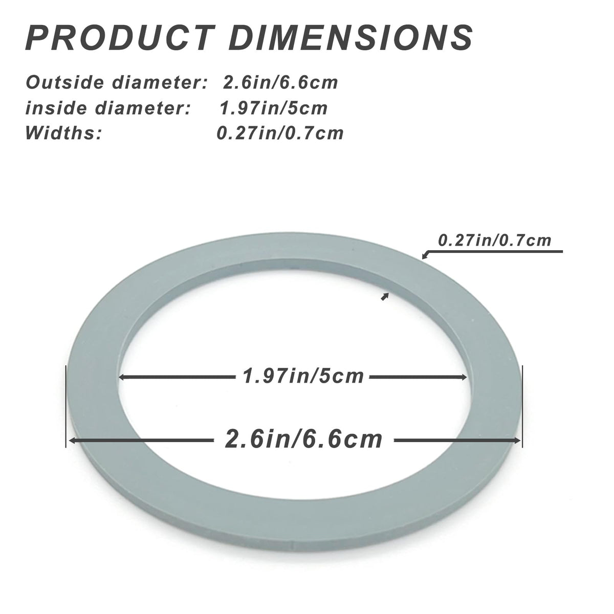2 Pack of Blender Replacement Parts Blender Ice Crusher Blade with 4 Rubber O Ring Sealing Ring Gasket for Oster Osterizer