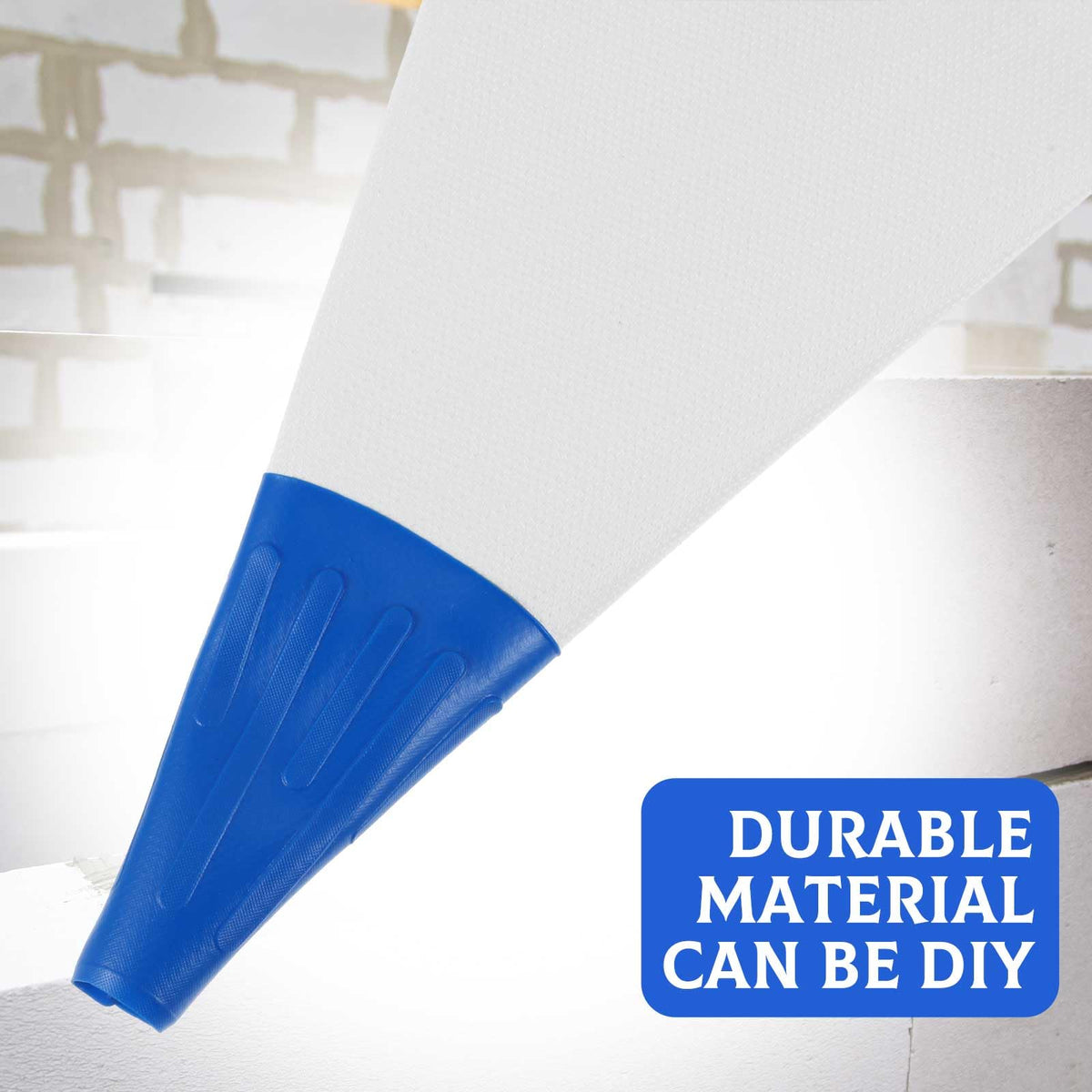 Flutesan 9 Pcs Tile Grout Masonry Mortar Bag Set Include 6 Pcs 12" x 24" Cement Sealer Bag Concrete Grouting Bag 1 Pcs Brick Jointer 1 Pcs Tuck Pointers 1 Pair Gloves for Tile Filler Installation Tool