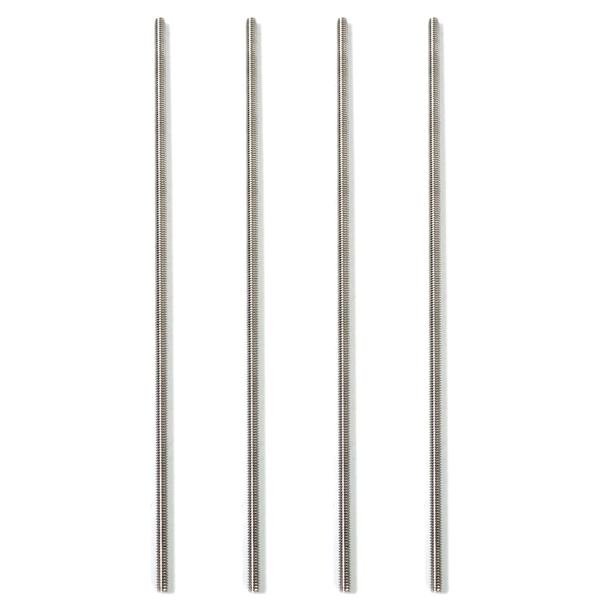 NIDAYE Stainless Steel Fully Threaded Rod, 1/4" -20 Thread Size, 48" Length, Right Hand Threads, 4 Pieces