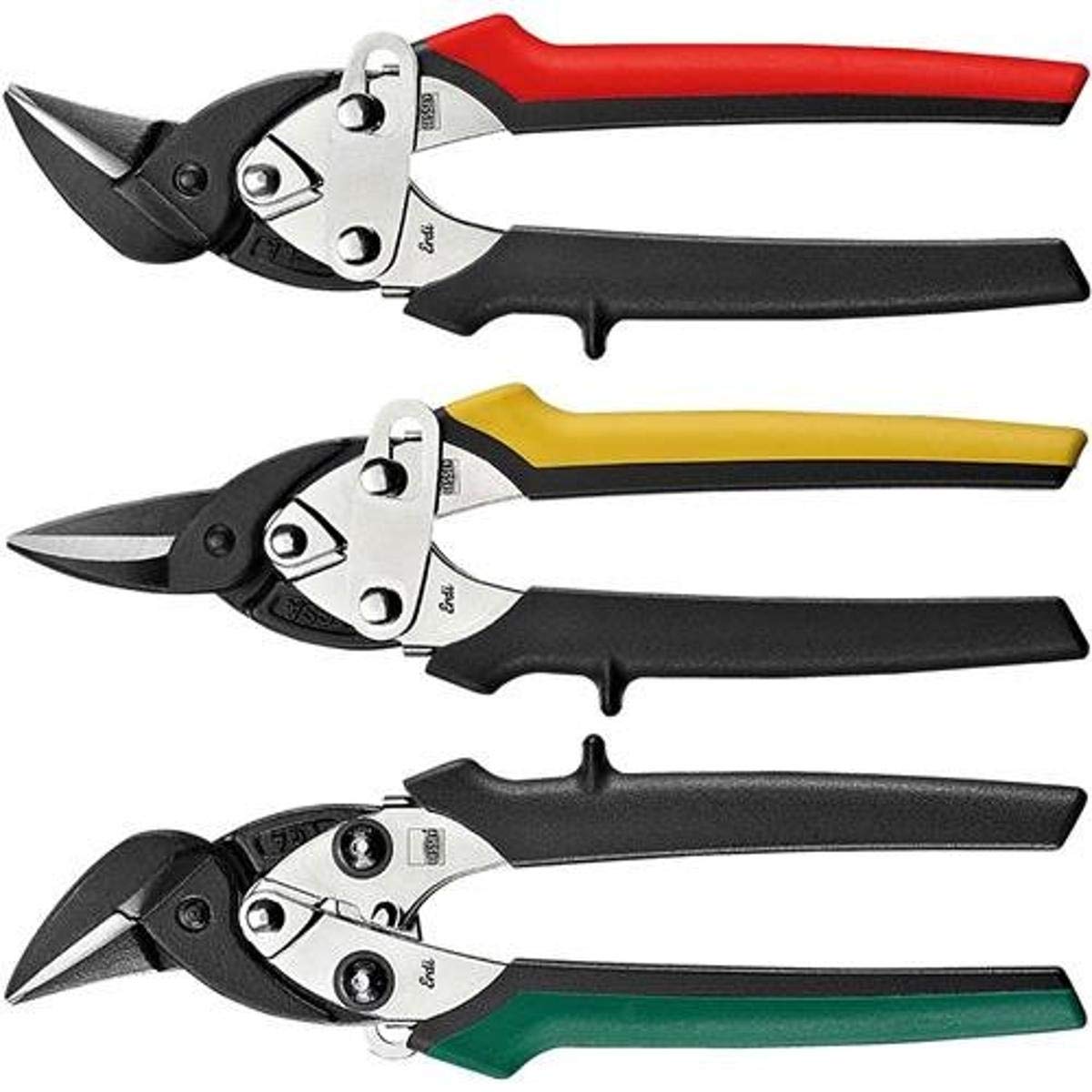 BESSEY D15, SET Compact Aviation Snip (3 Piece), High-Grade Steel Cutting Precision Versatile Metal Cutting Set