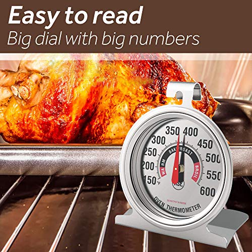 Efeng Large Dial Oven Thermometer for Gas & Electr