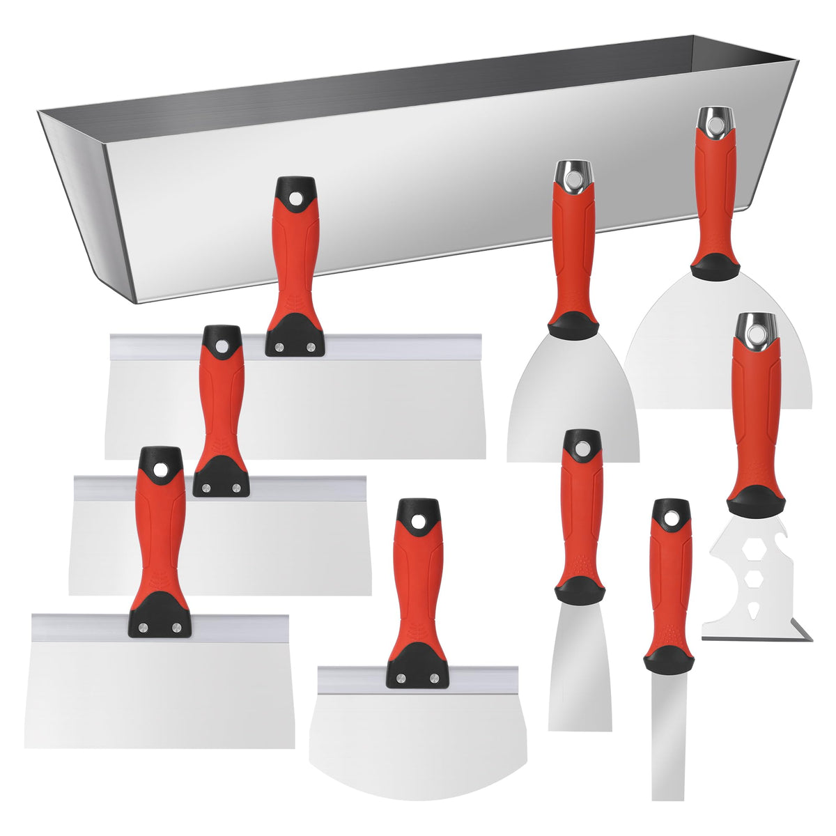 SUMED Drywall Tool Kit Putty Knife Set, 8PCS