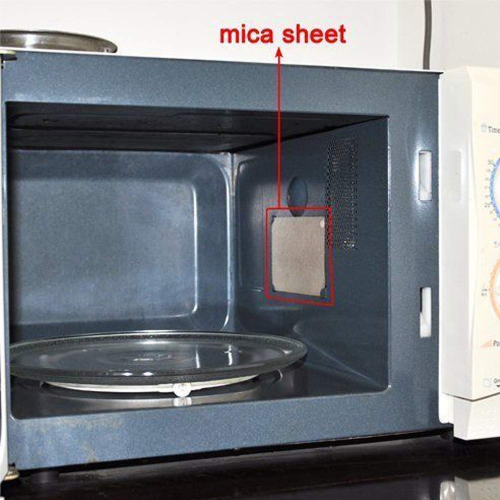 4Pcs Waveguide Cover Mica Plate Sheet Microwave Oven Repairing Part 13x13cm