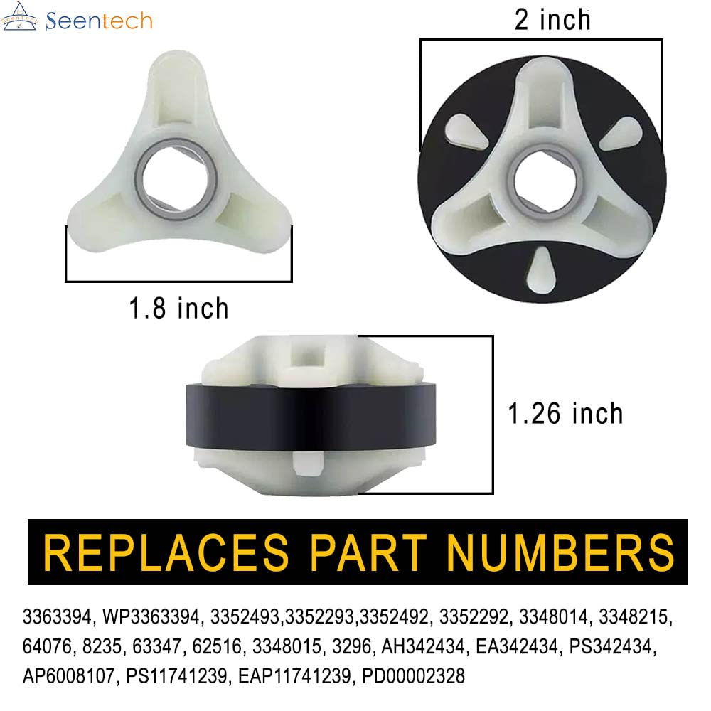 Seentech Heavy Duty 285753A METAL Core Motor Coupling Kit for Whirlpool & Kenmore Washers - Replaces Part Numbers: AP3963893 PS1485646 1195967 285753AVP 21003 280152 285140 285743