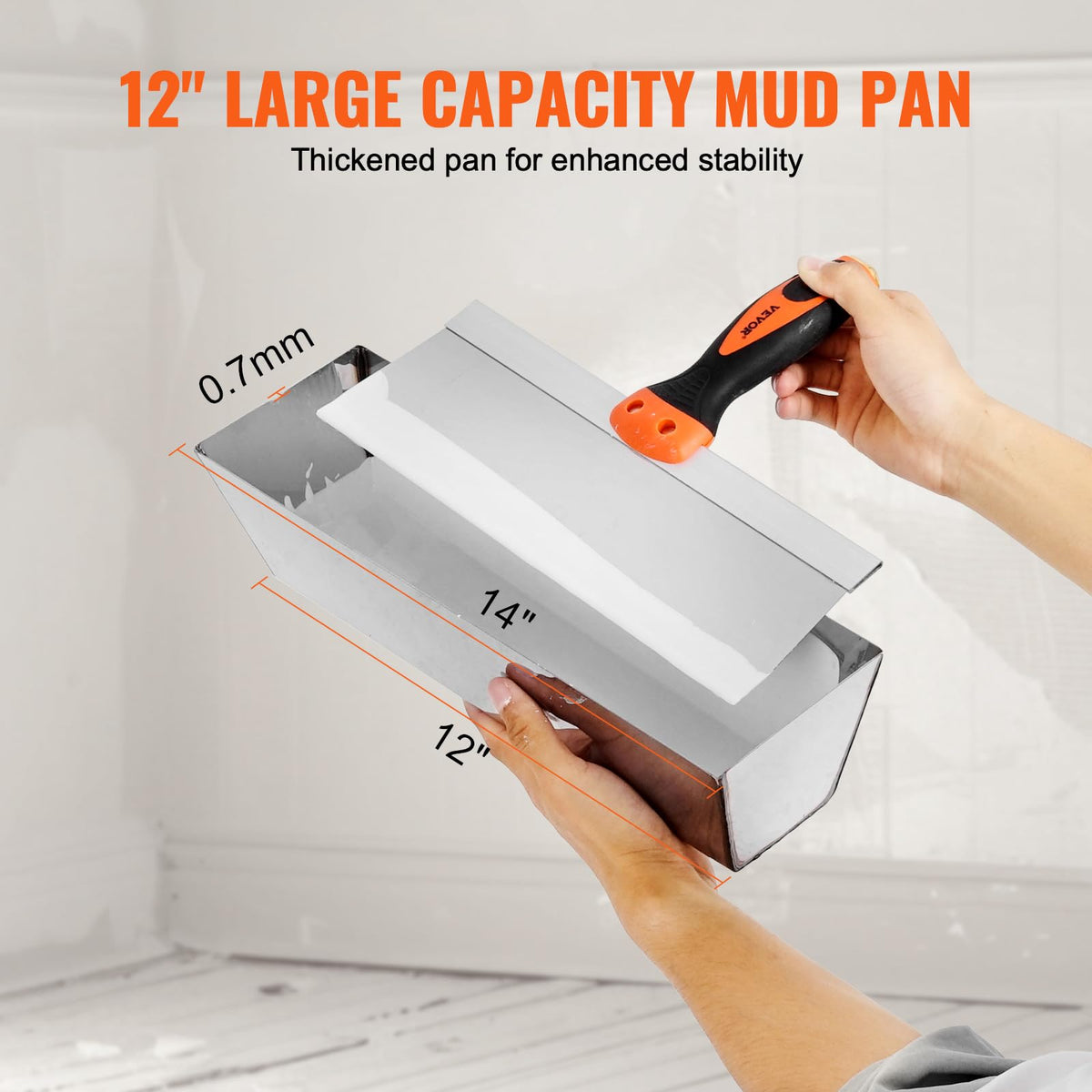 VEVOR Drywall Knife Set, 6 PCS Drywall Tools, Stainless Steel Spackle Tool